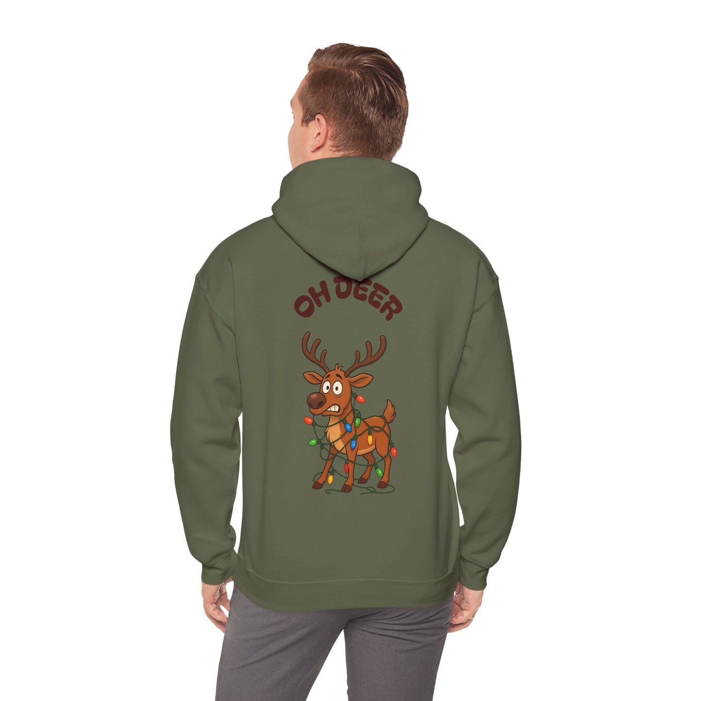 Hus41 Unisex Sweatshirt Hoodie - OH DEER Jultröja