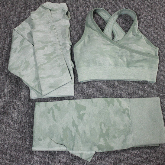SET Camouflage Träningskläder