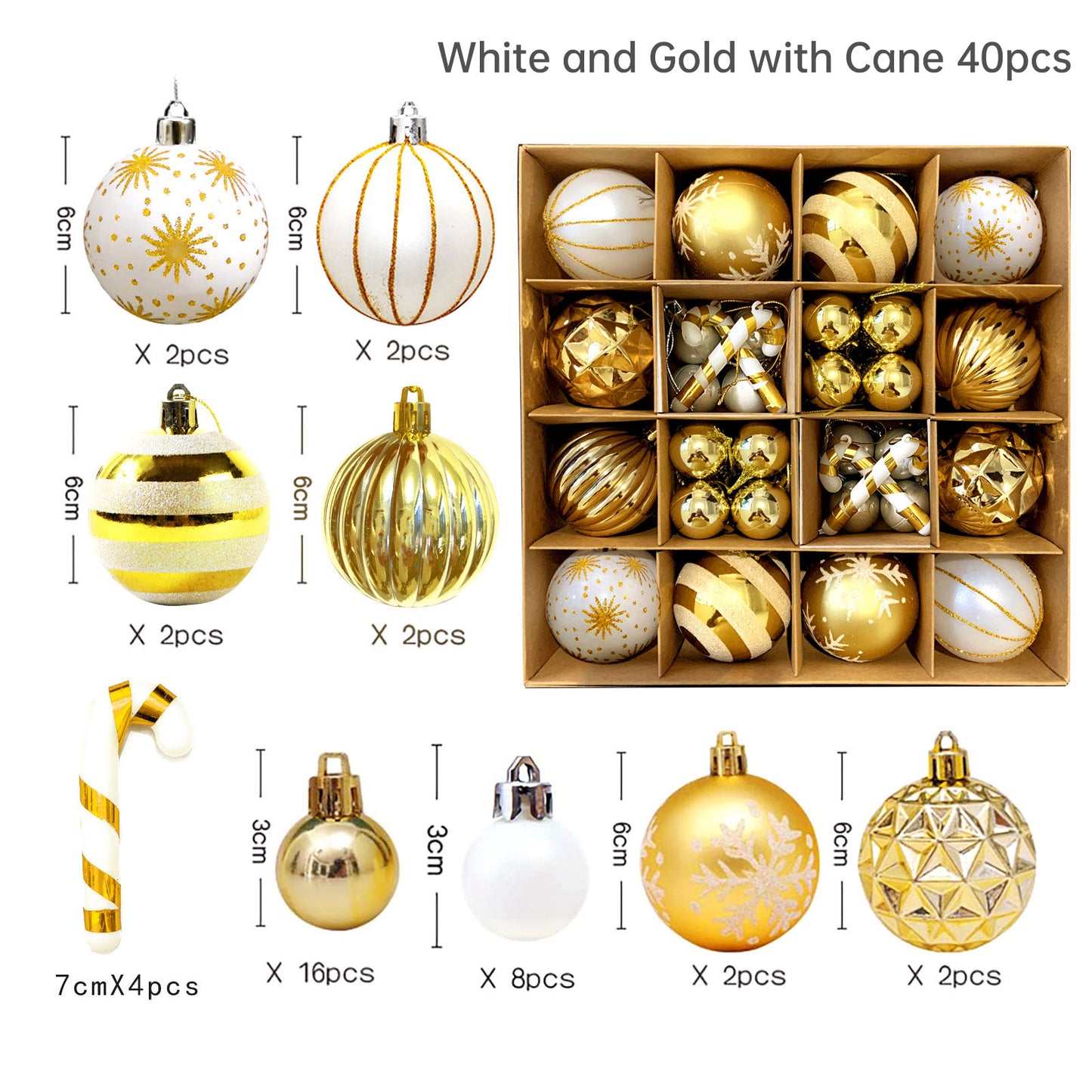 Christmas balls 40pcs