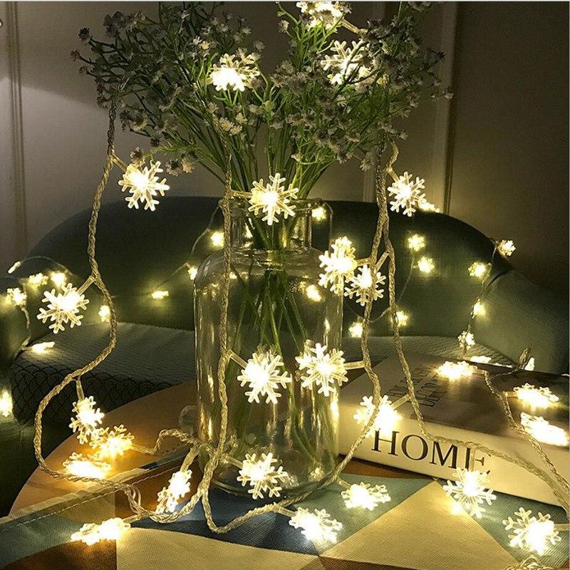 Snowflake light string