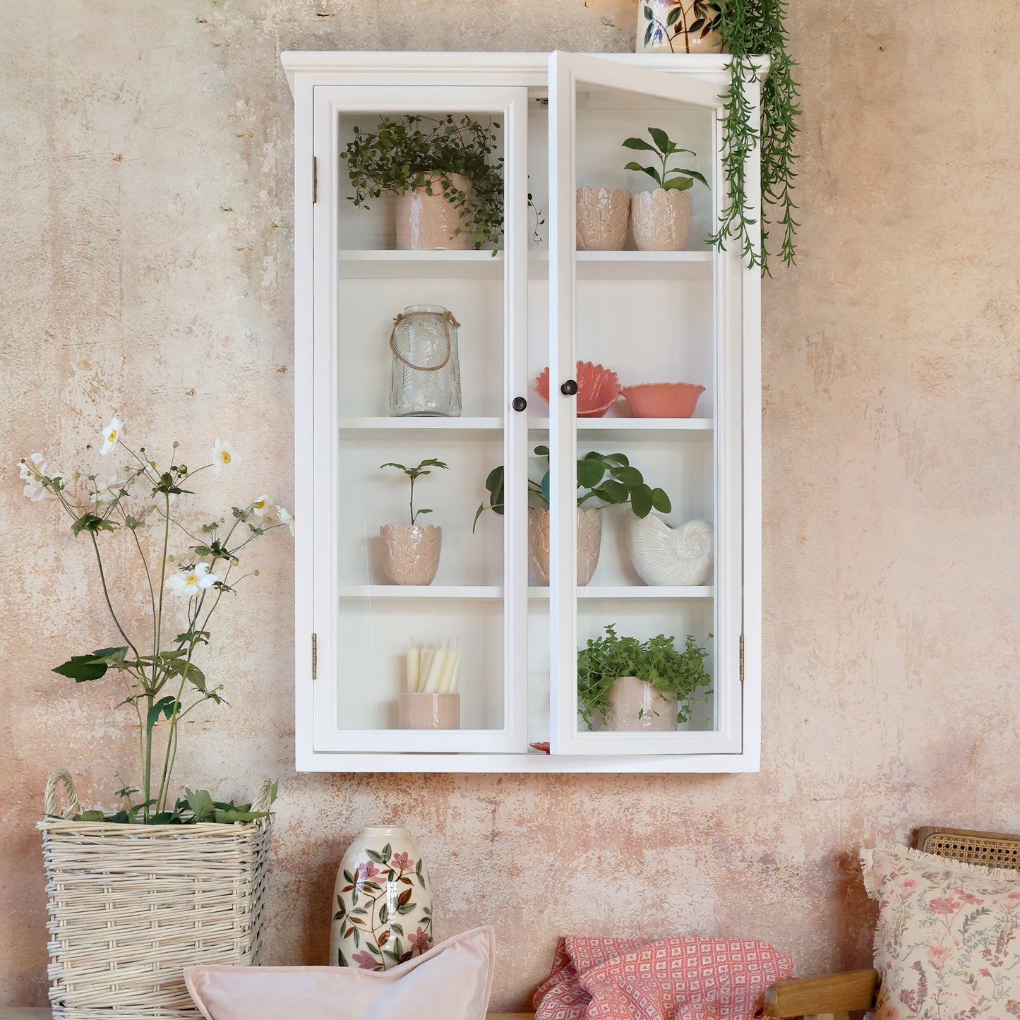 Wall cabinet display cabinet
