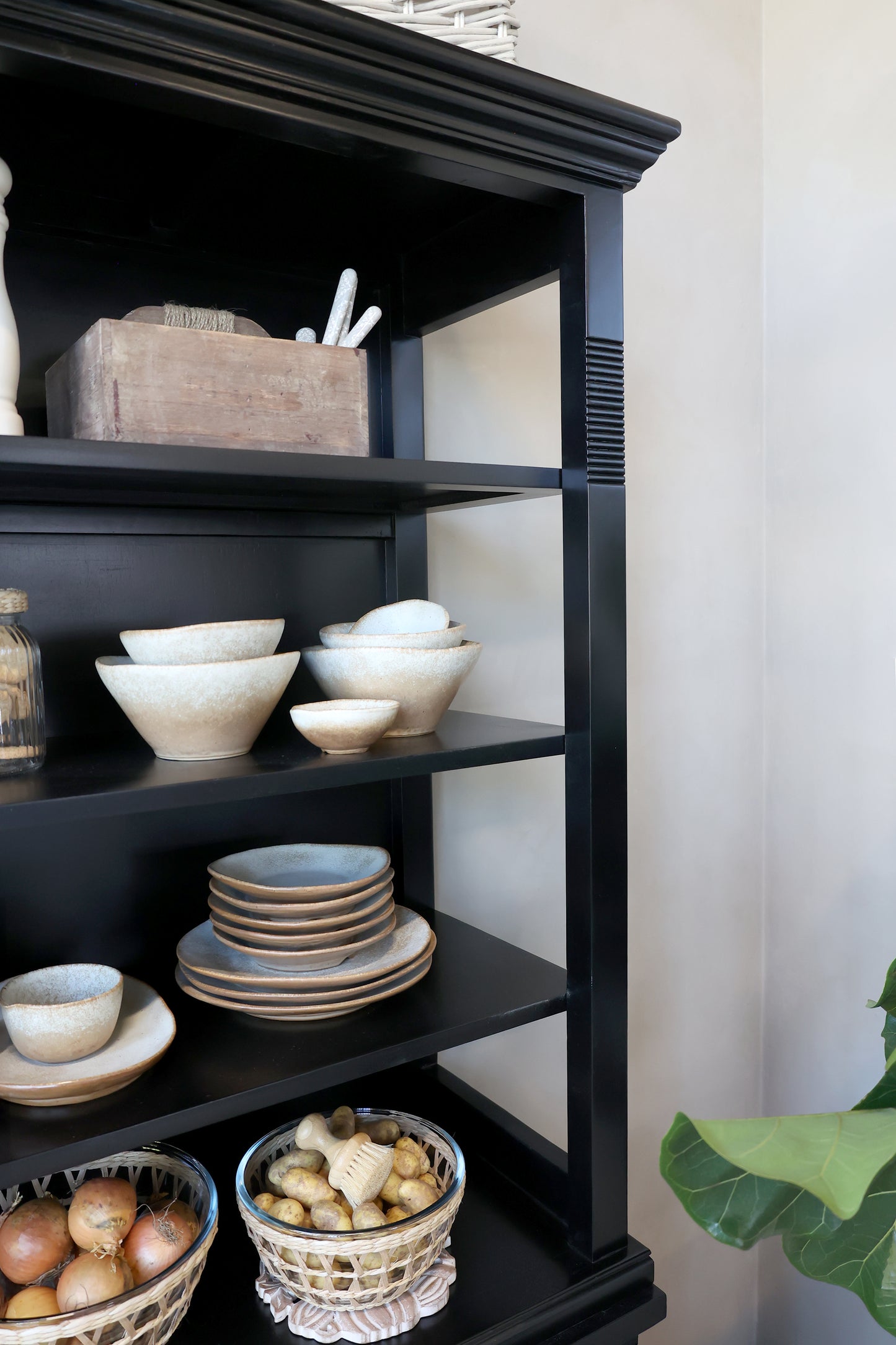Cabinet with shelves