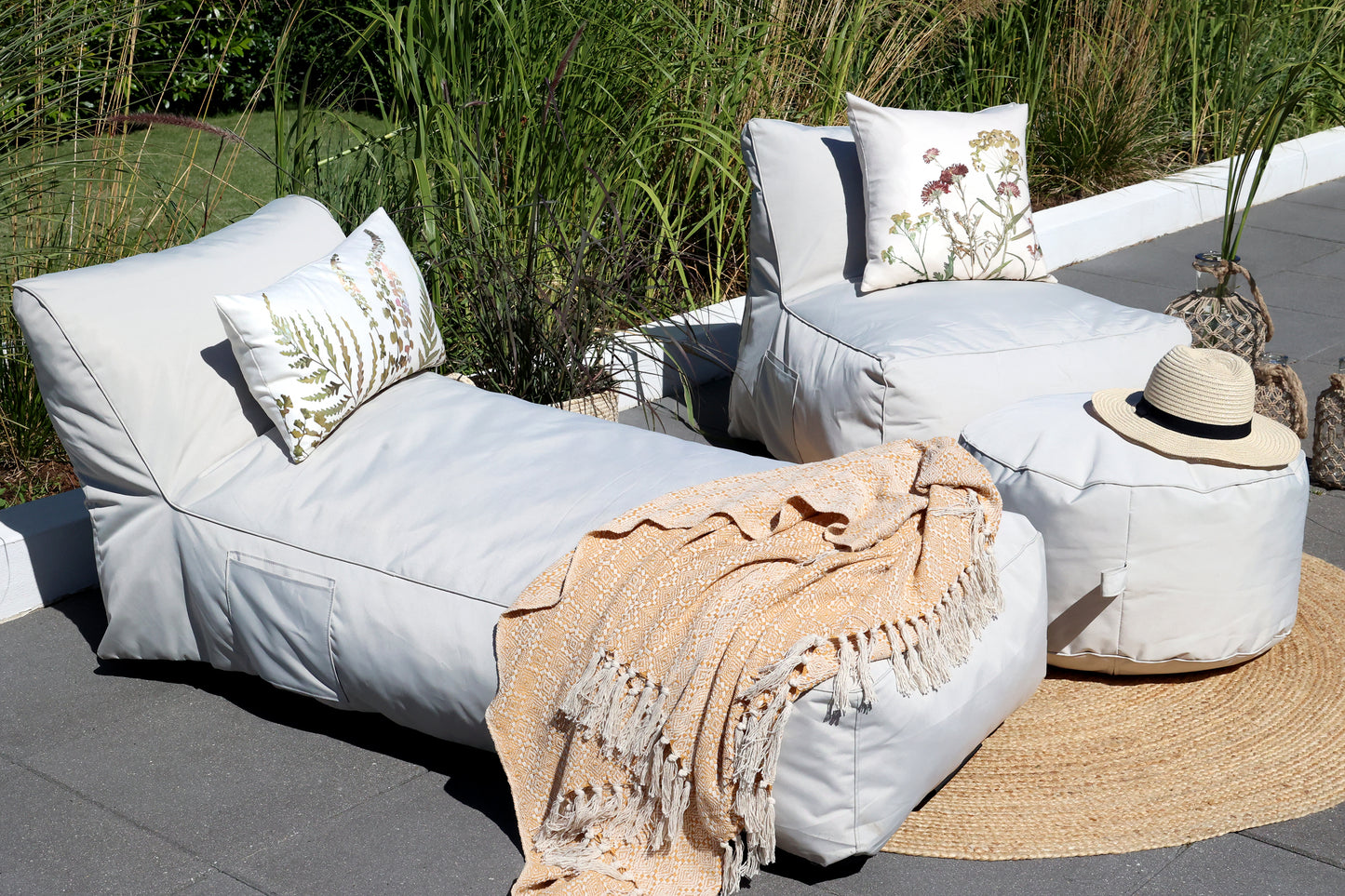 Lounge dagbädd utomhus set om 2st