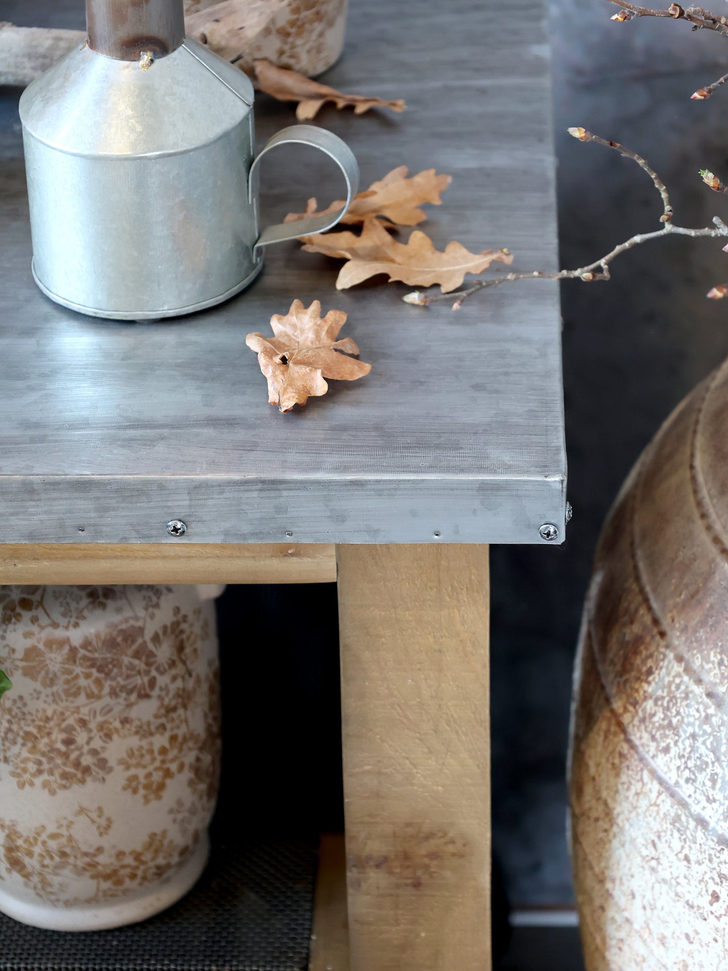 Side table Recycled wood