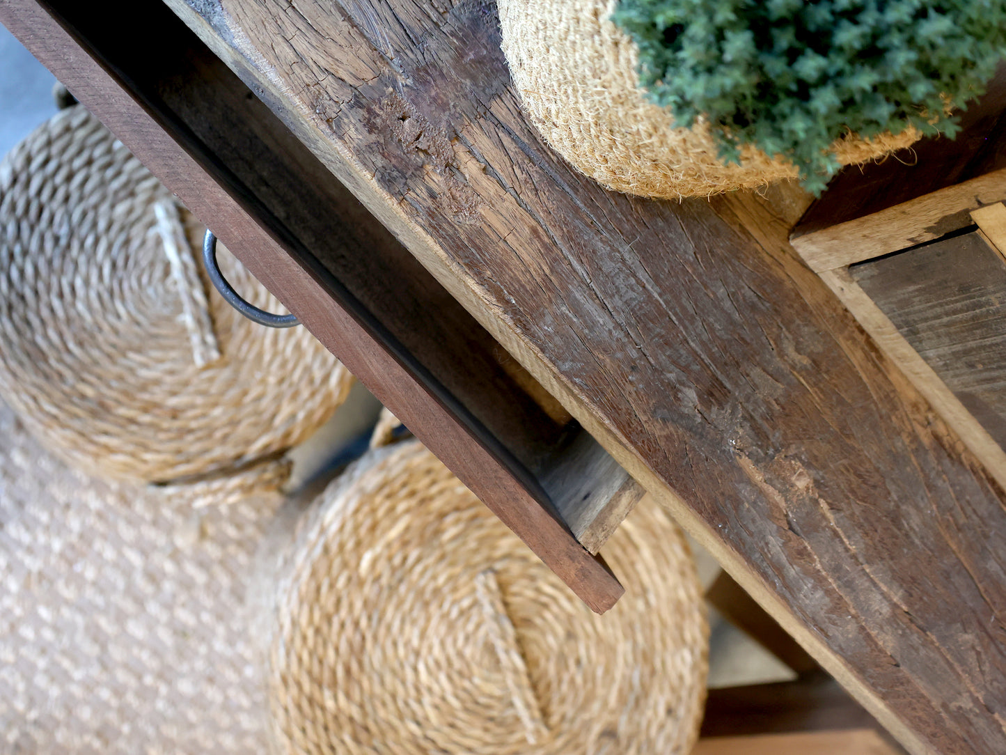 Side table Recycled wood