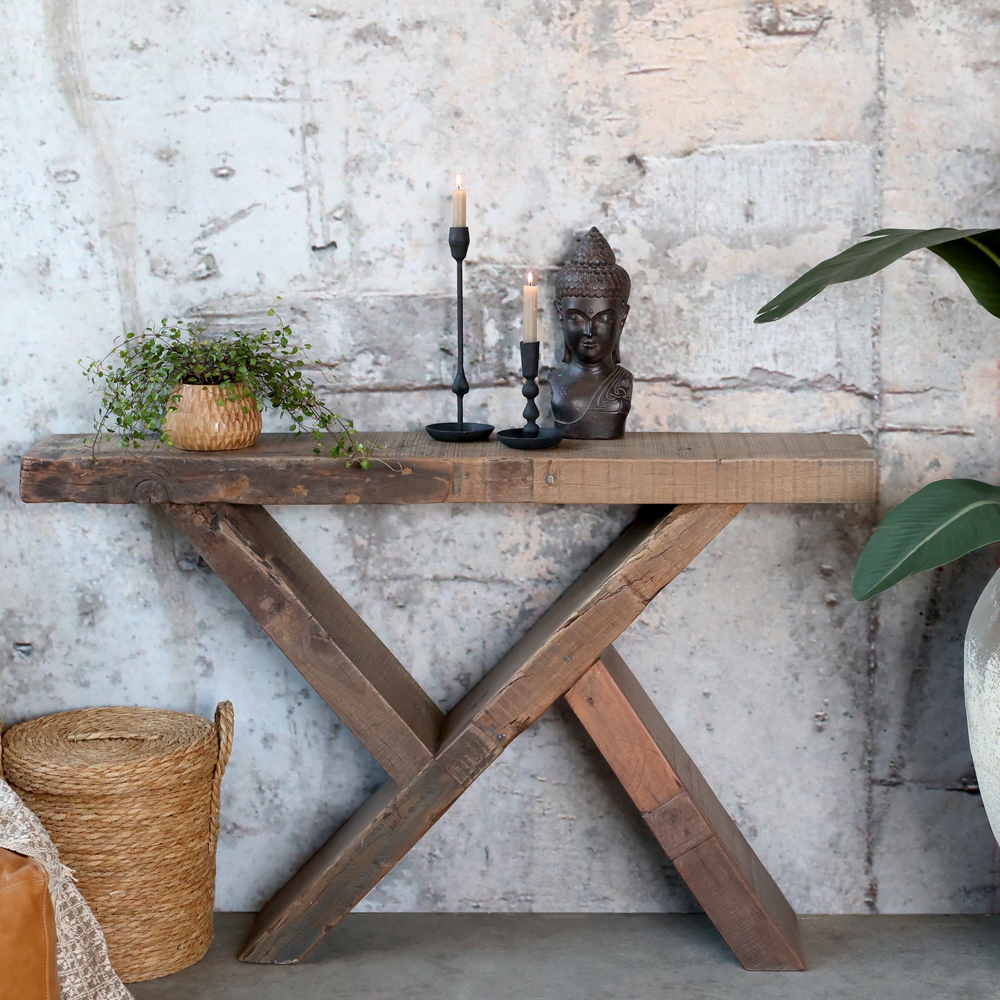 Side table Recycled wood