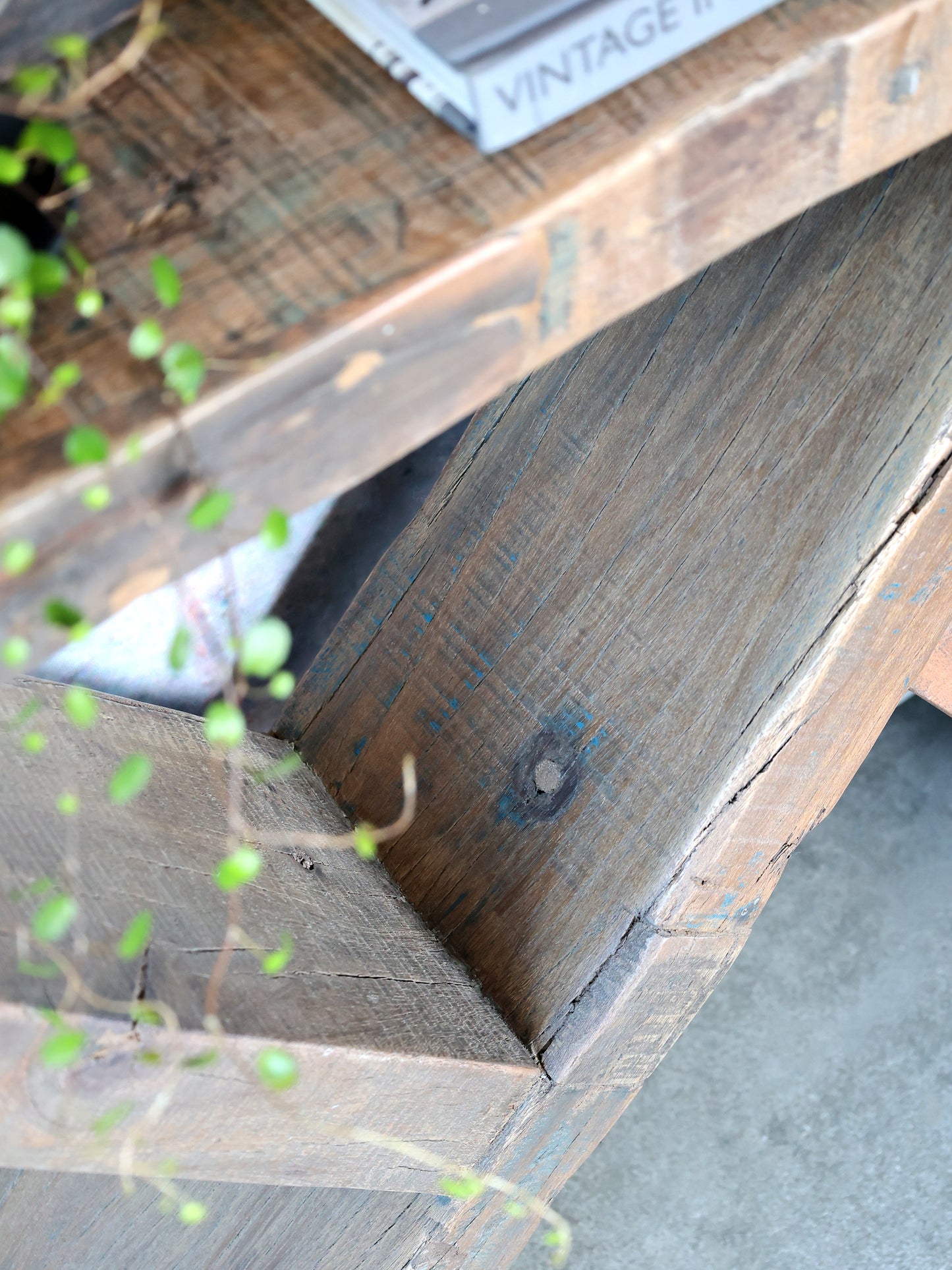 Side table Recycled wood
