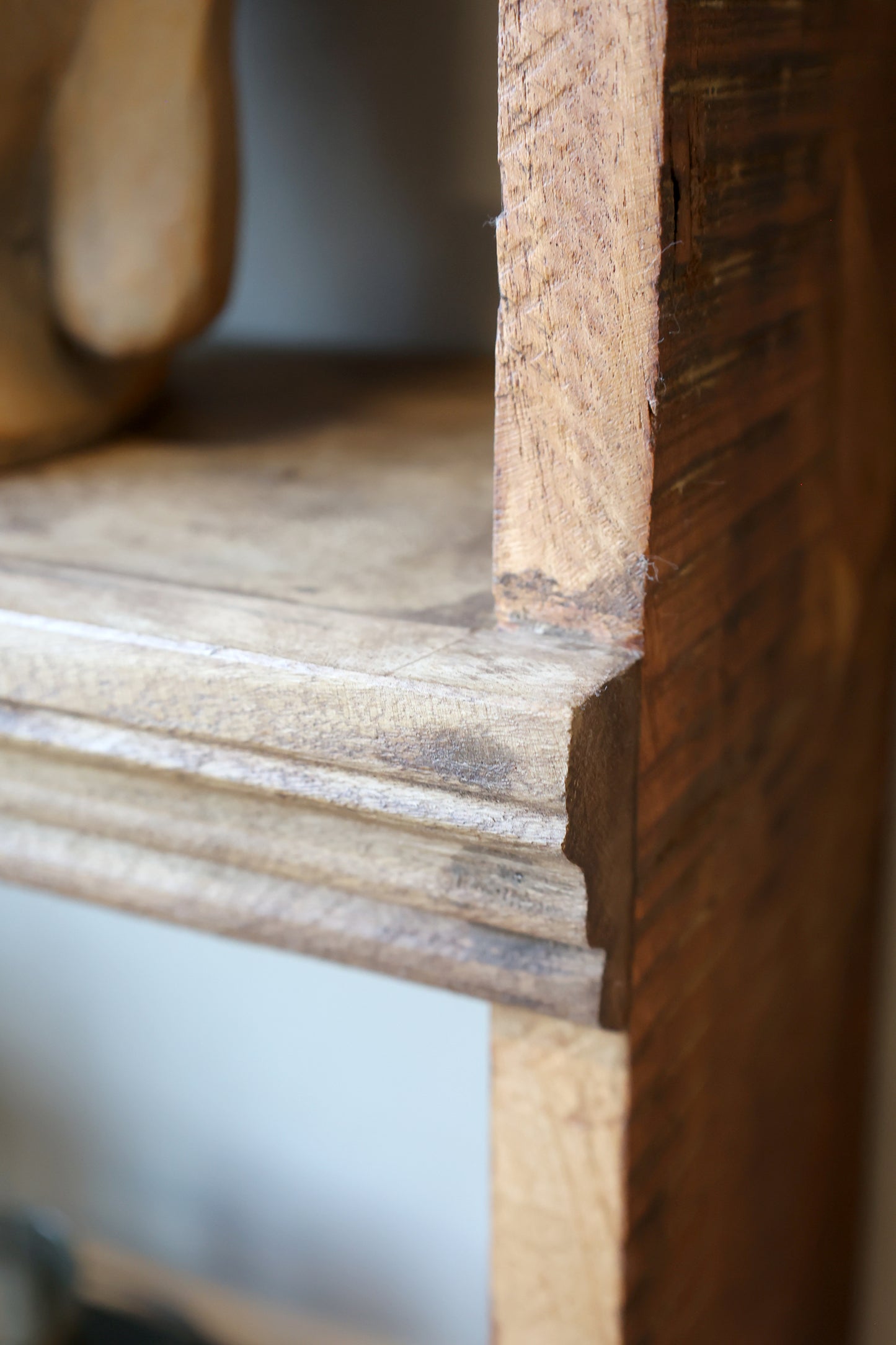 Wall shelf recycled wood