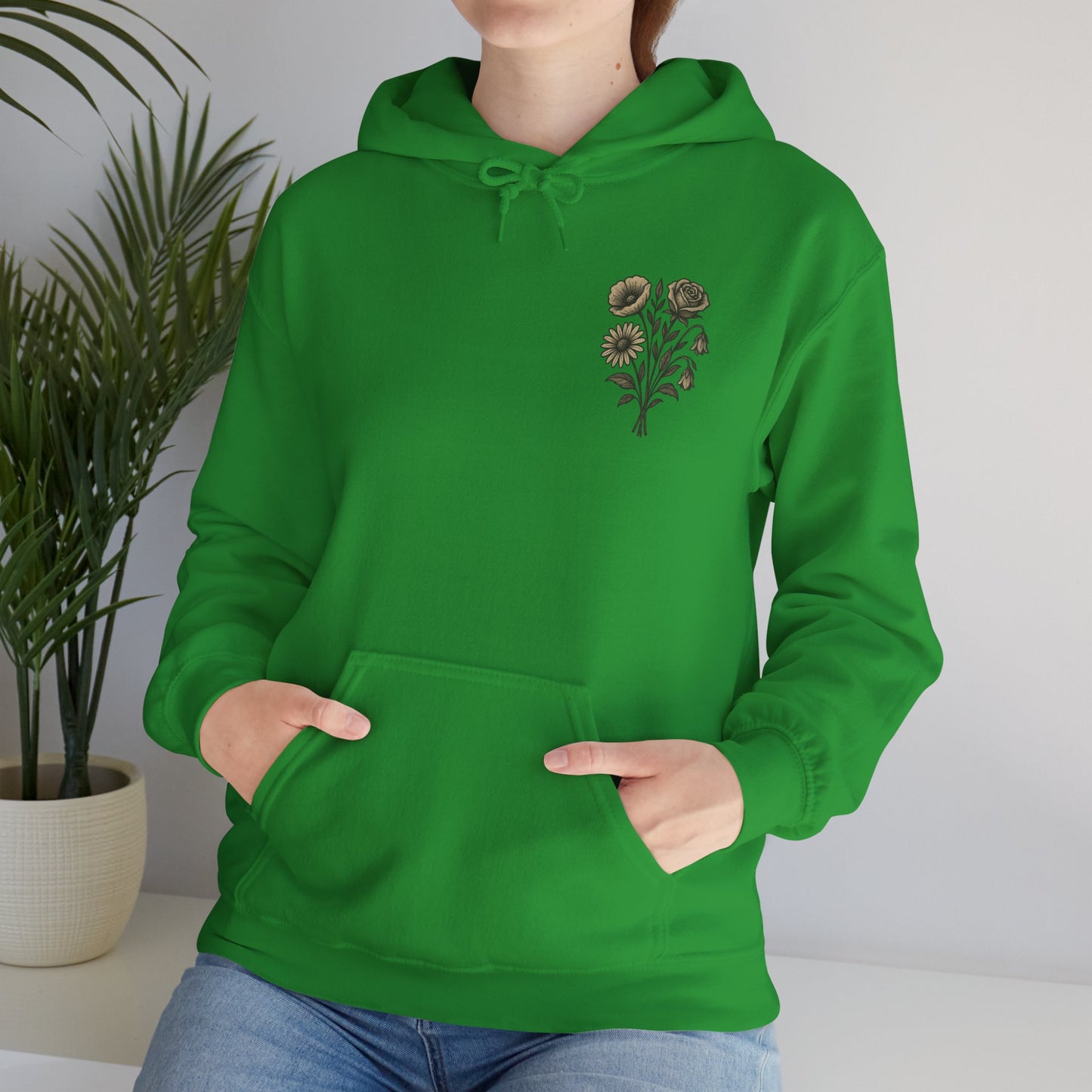 Hus41 Unisex Sweatshirt Hoodie - Flowers are my therapy