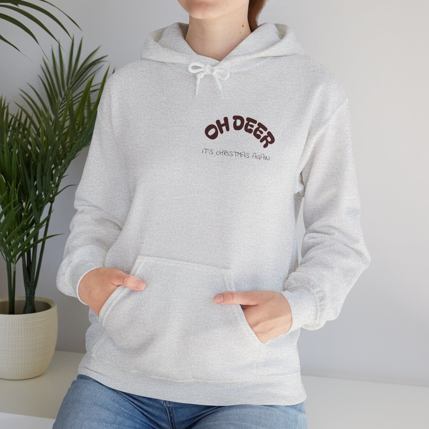 Hus41 Unisex Sweatshirt Hoodie - OH DEER Jultröja