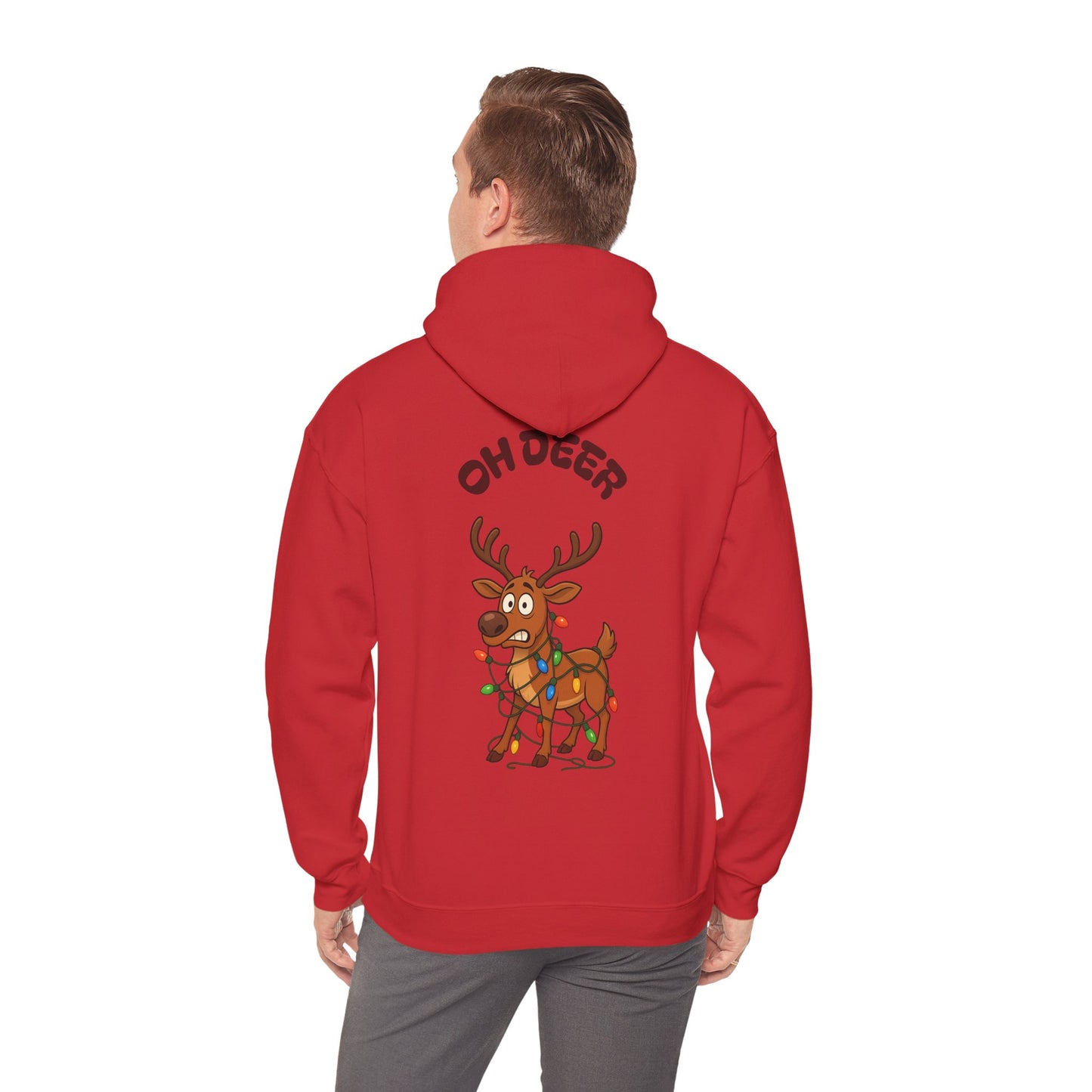 Hus41 Unisex Sweatshirt Hoodie - OH DEER Jultröja