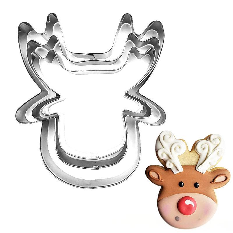 Cookie cutters Christmas gingerbread mold 3pcs