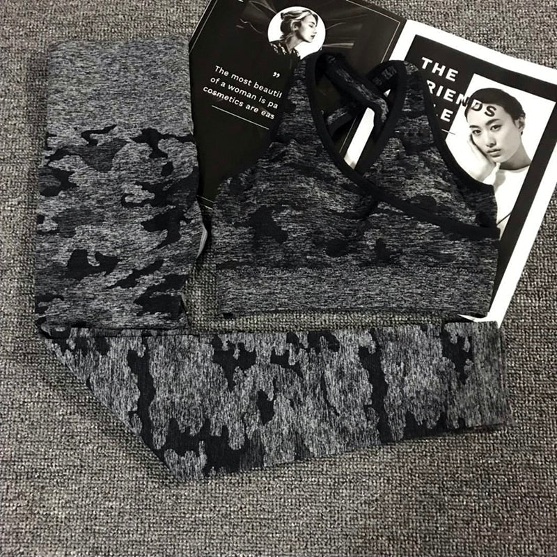 SET Camouflage Träningskläder