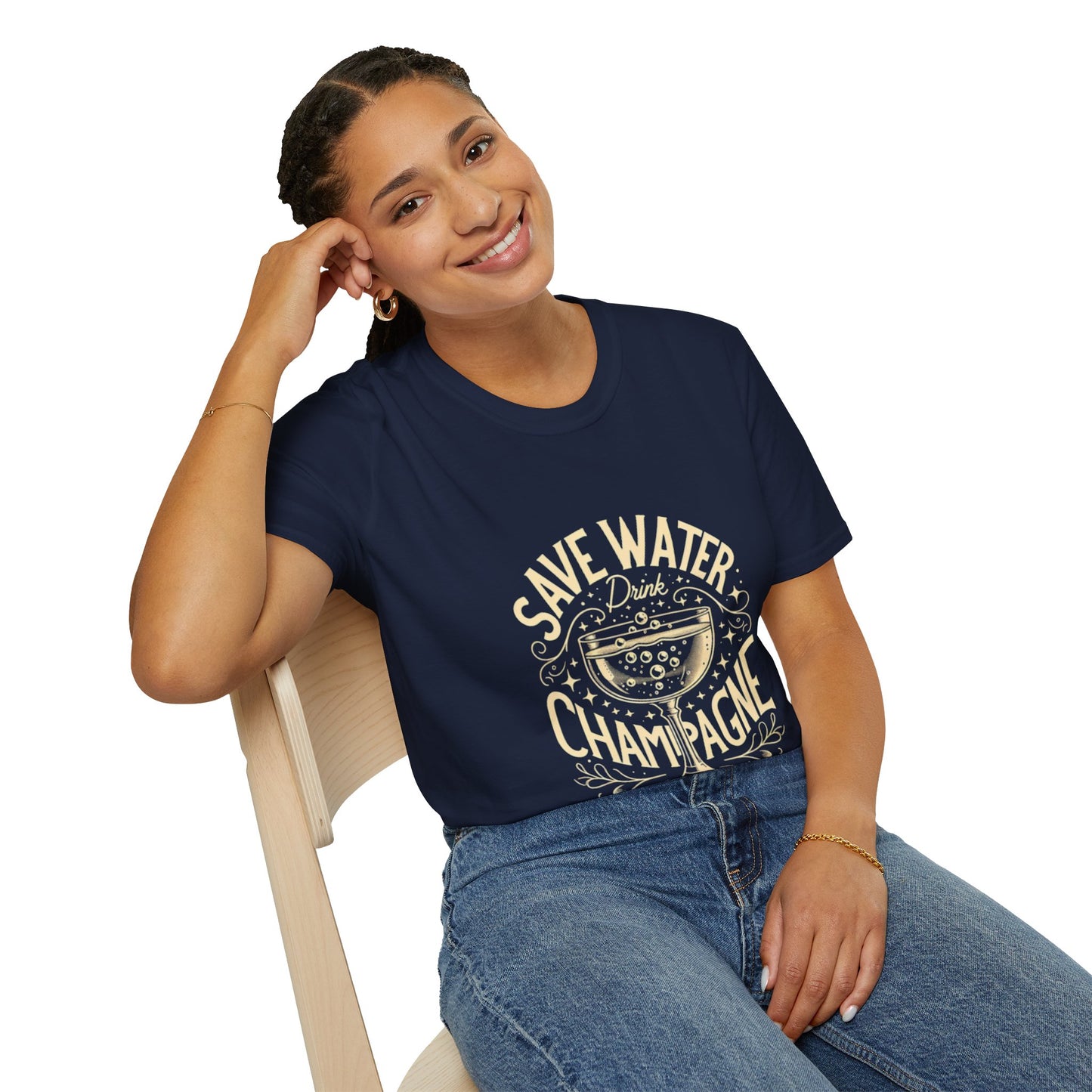 Hus42 T-shirt - Champagne Lover