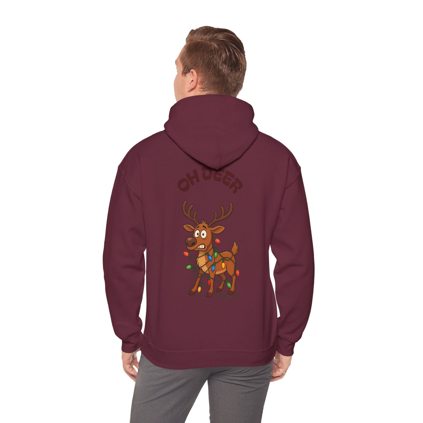 Hus41 Unisex Sweatshirt Hoodie - OH DEER Jultröja