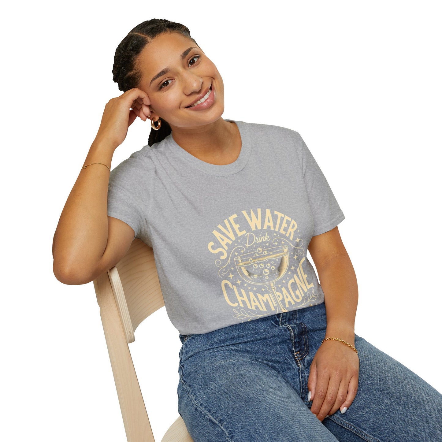 Hus42 T-shirt - Champagne Lover