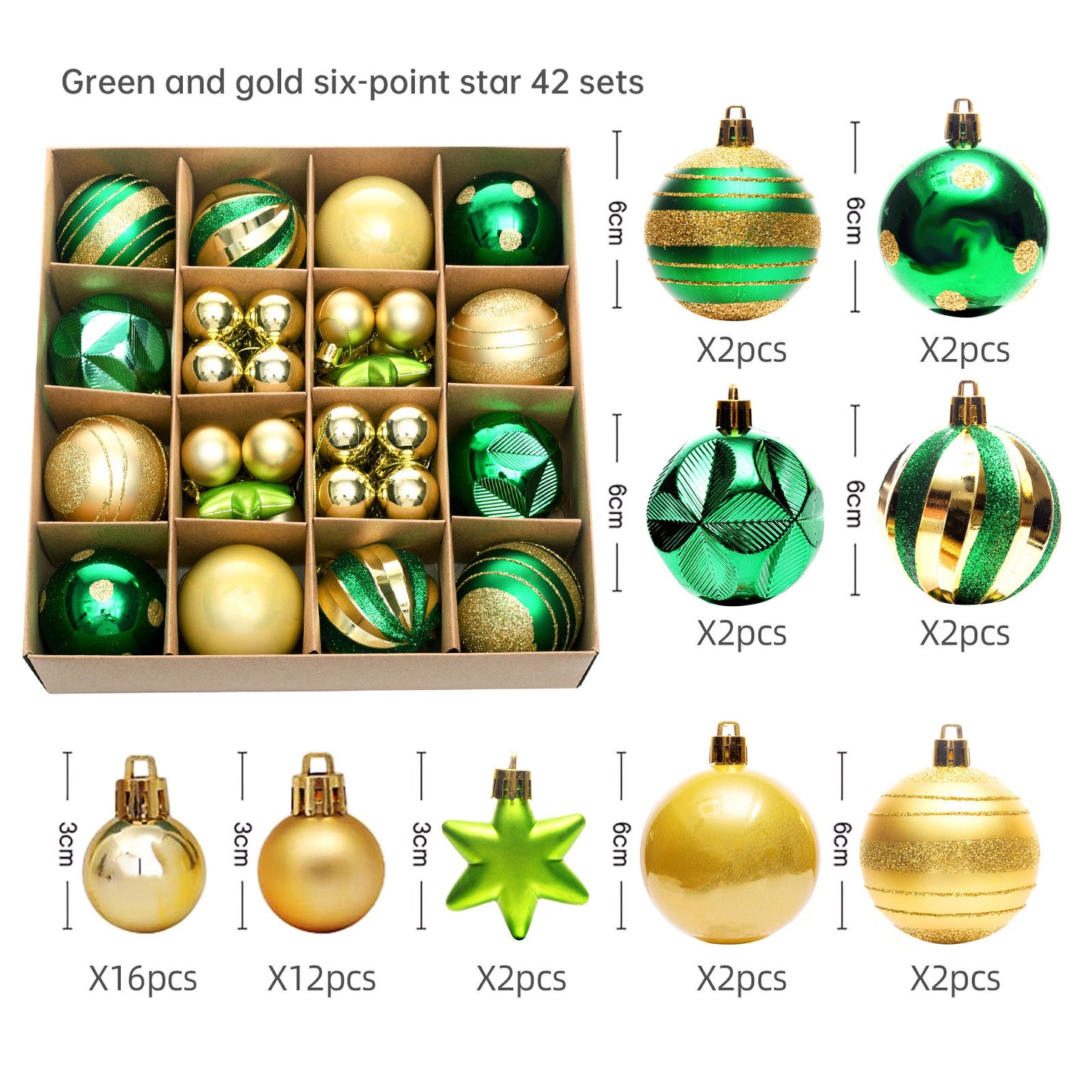 Christmas balls 40pcs