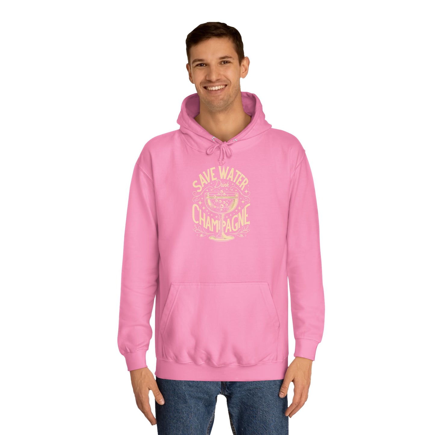Unisex College Hoodie - Champagne Lover