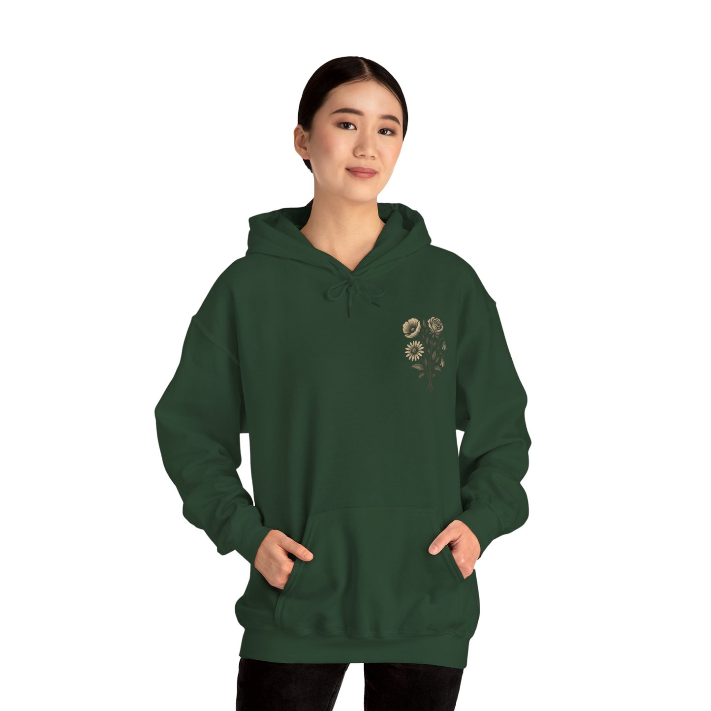 Hus41 Unisex Sweatshirt Hoodie - Flowers are my therapy
