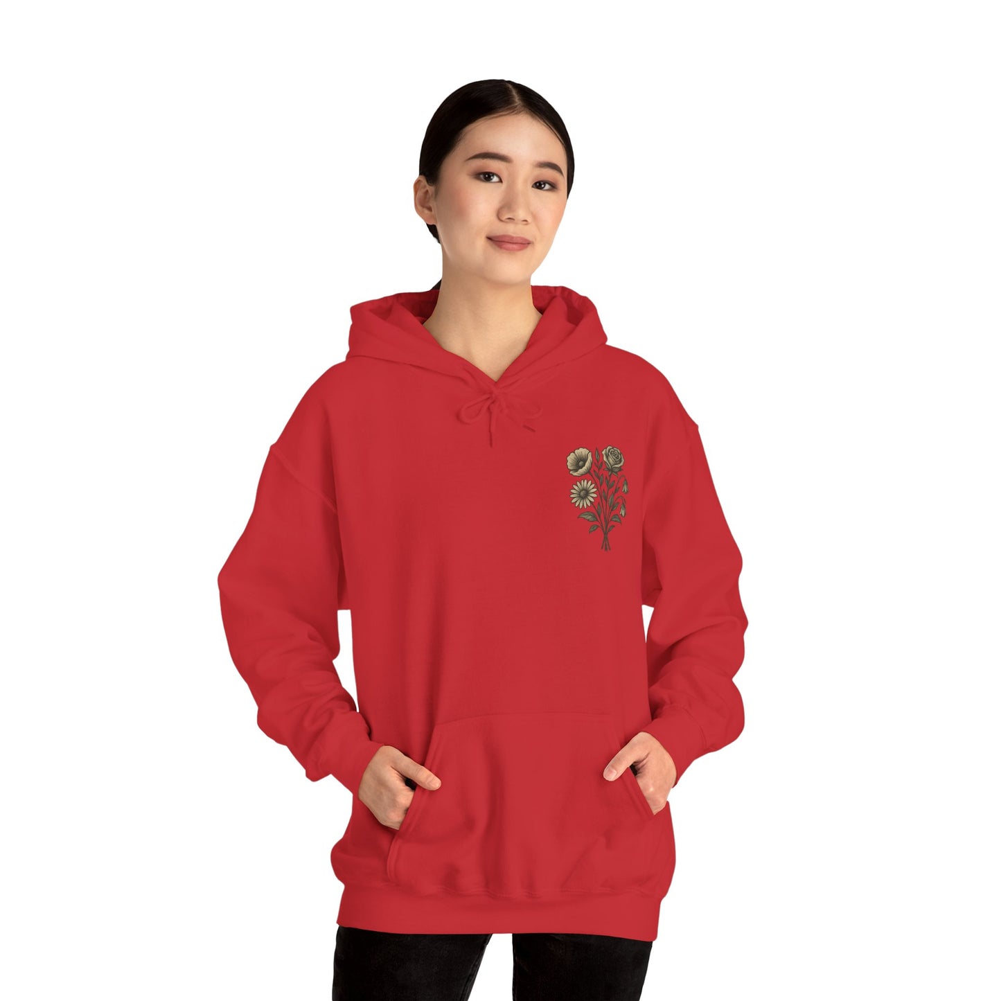 Hus41 Unisex Sweatshirt Hoodie - Flowers are my therapy