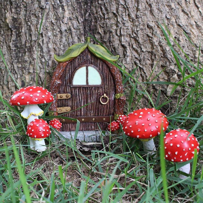 Mushroom Cabin Luminous Resin Crafts Courtyard - Villarudskogen