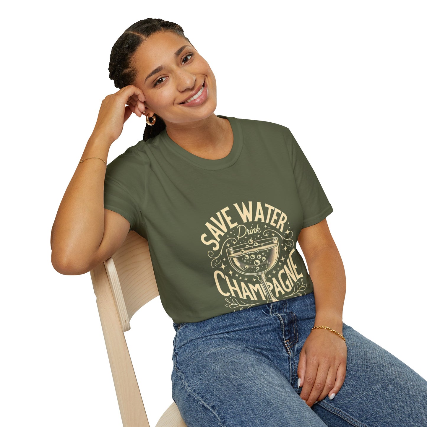 Hus42 T-shirt - Champagne Lover