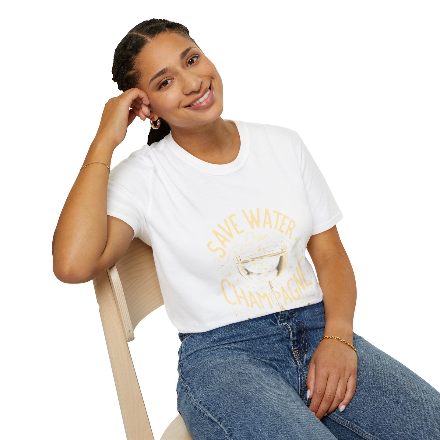 Hus42 T-shirt - Champagne Lover