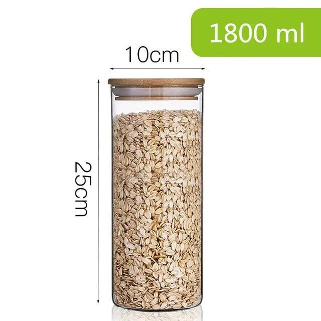 Glasburk med bambulock - Villarudskogen