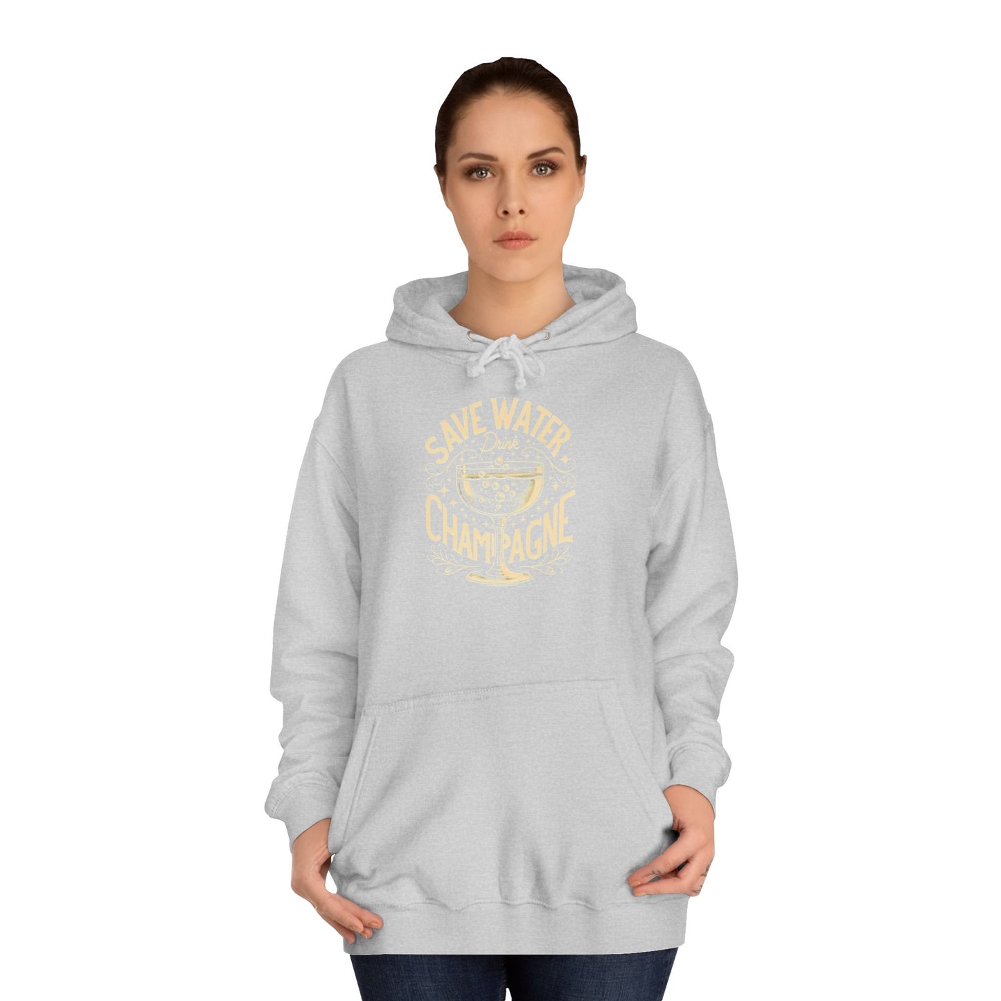 Unisex College Hoodie - Champagne Lover