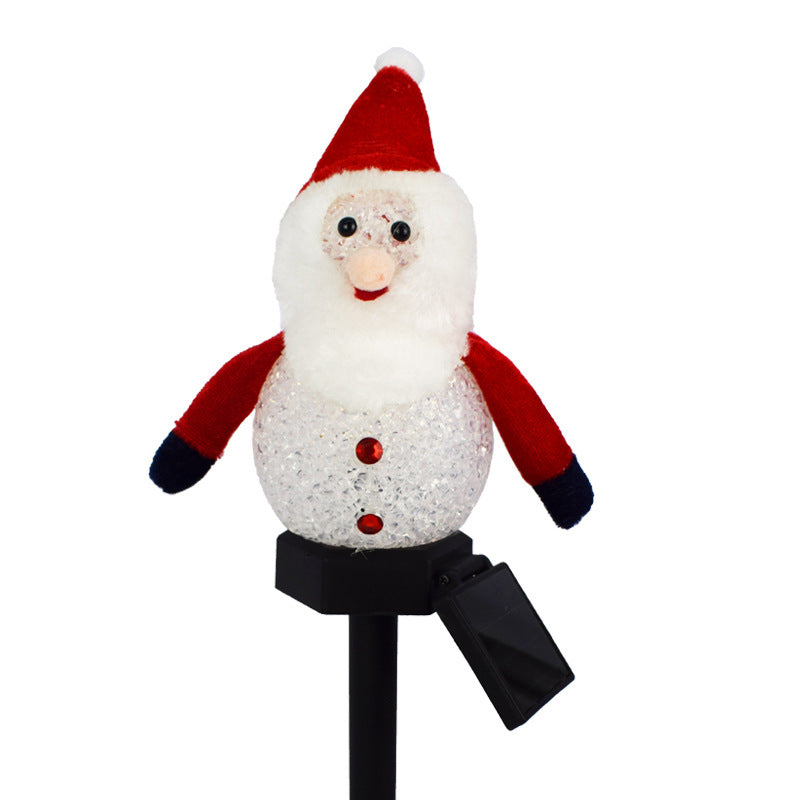 Solar lamp Christmas snowman
