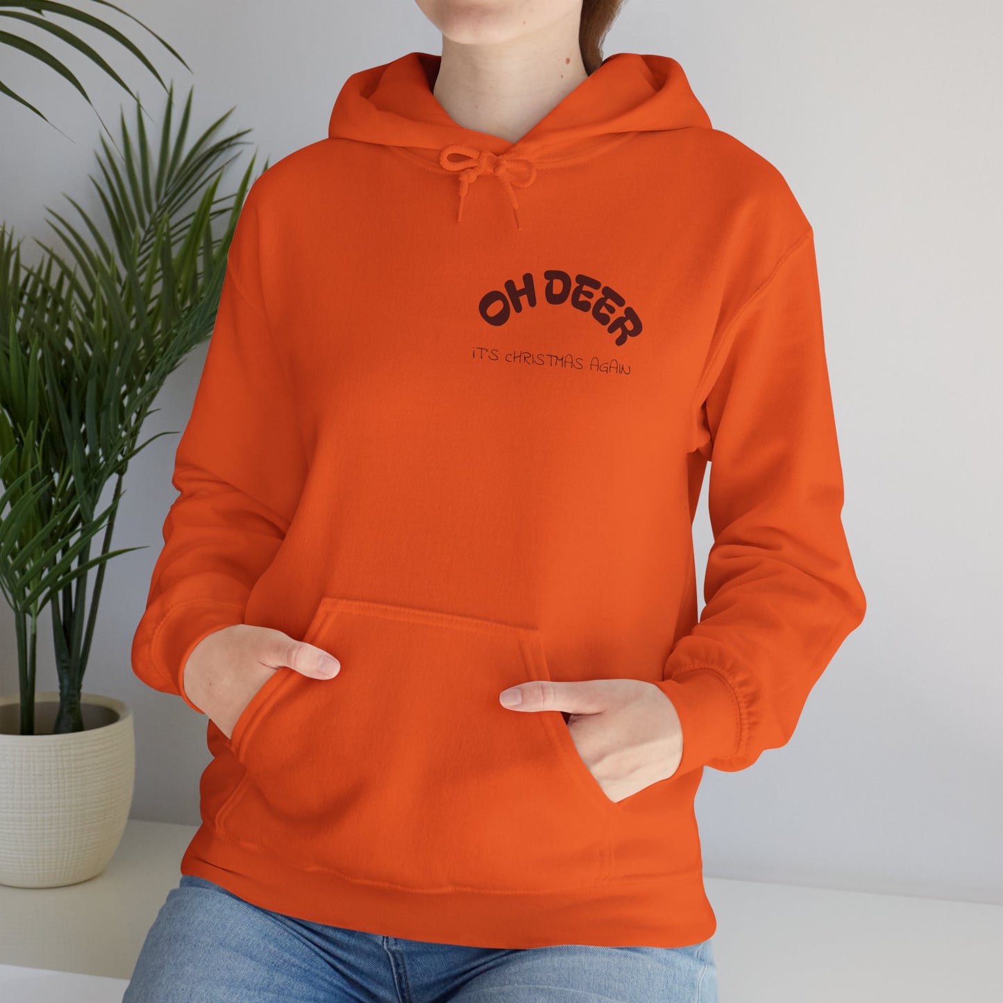 Hus41 Unisex Sweatshirt Hoodie - OH DEER Jultröja