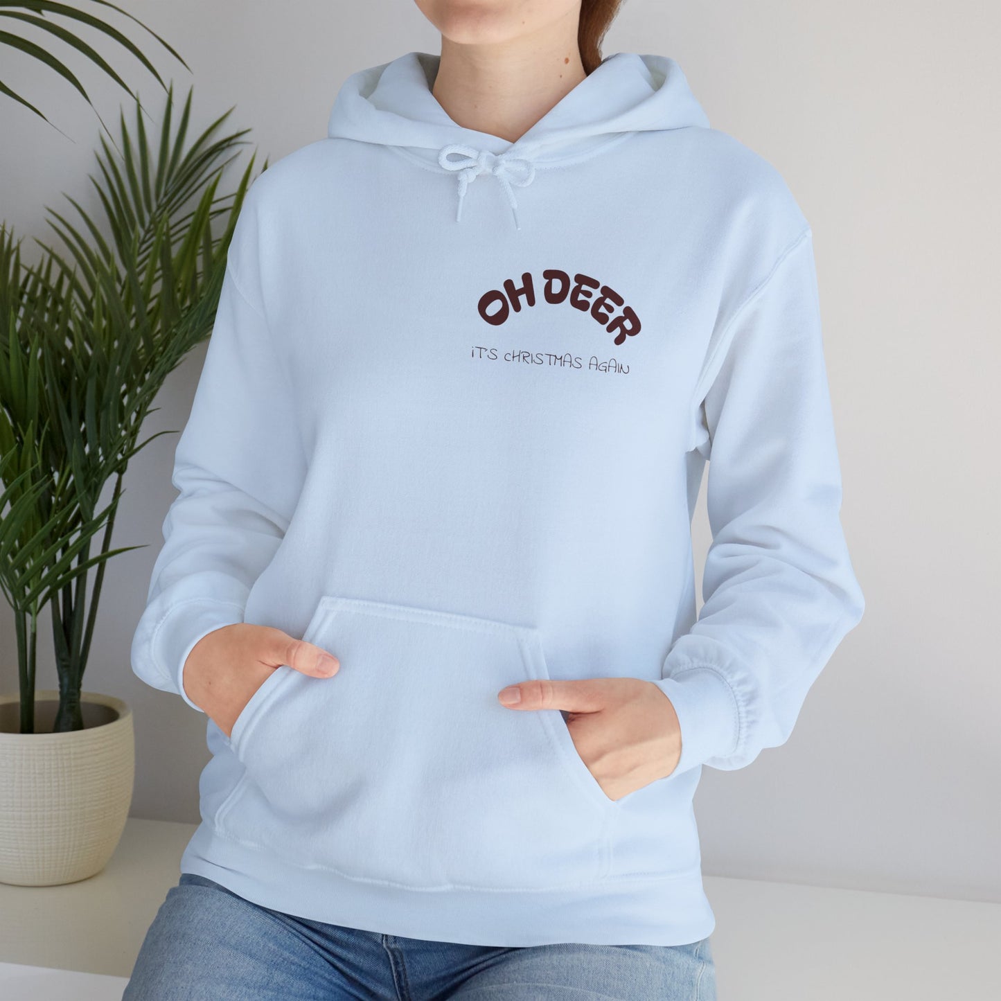 Hus41 Unisex Sweatshirt Hoodie - OH DEER Jultröja