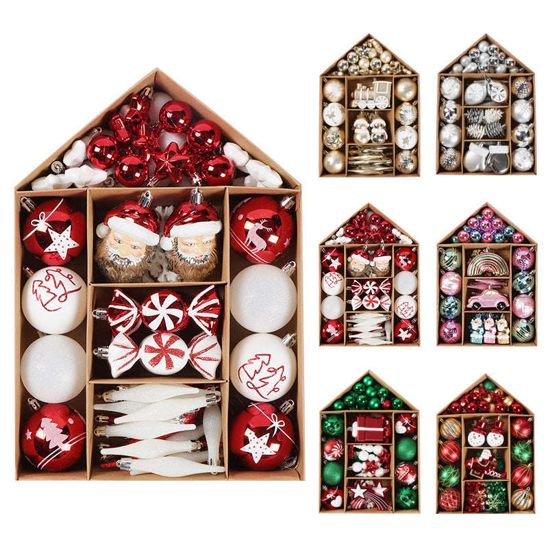 70pcs julgranskulor
