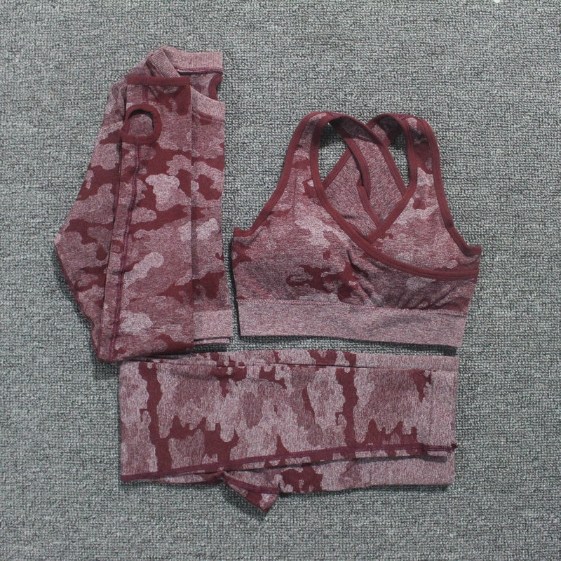 SET Camouflage Träningskläder