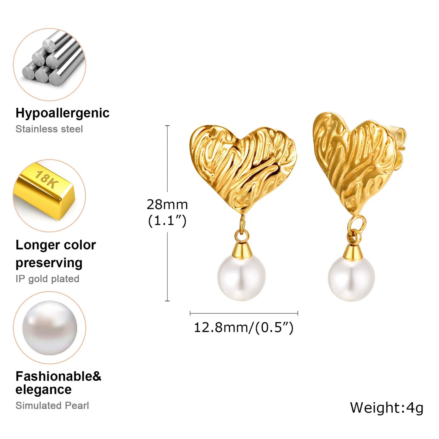 Earrings heart