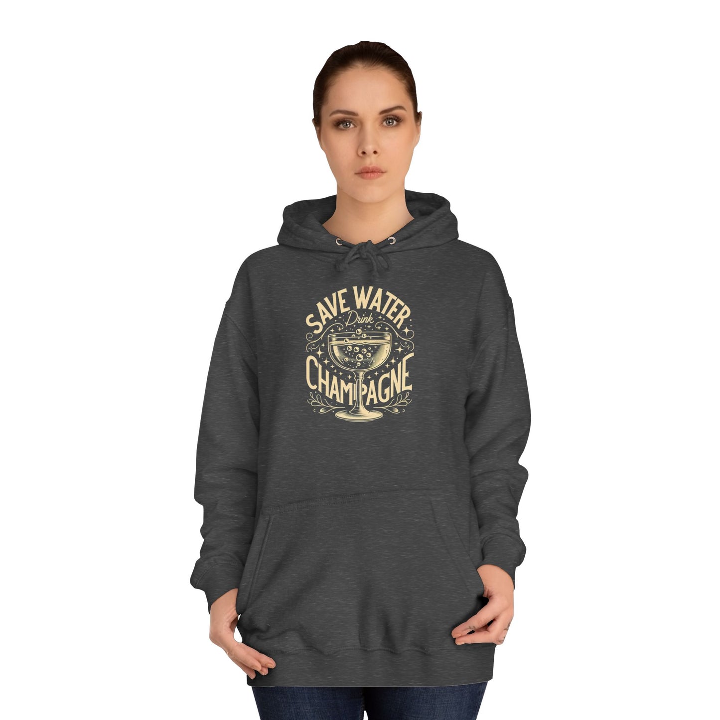 Unisex College Hoodie - Champagne Lover