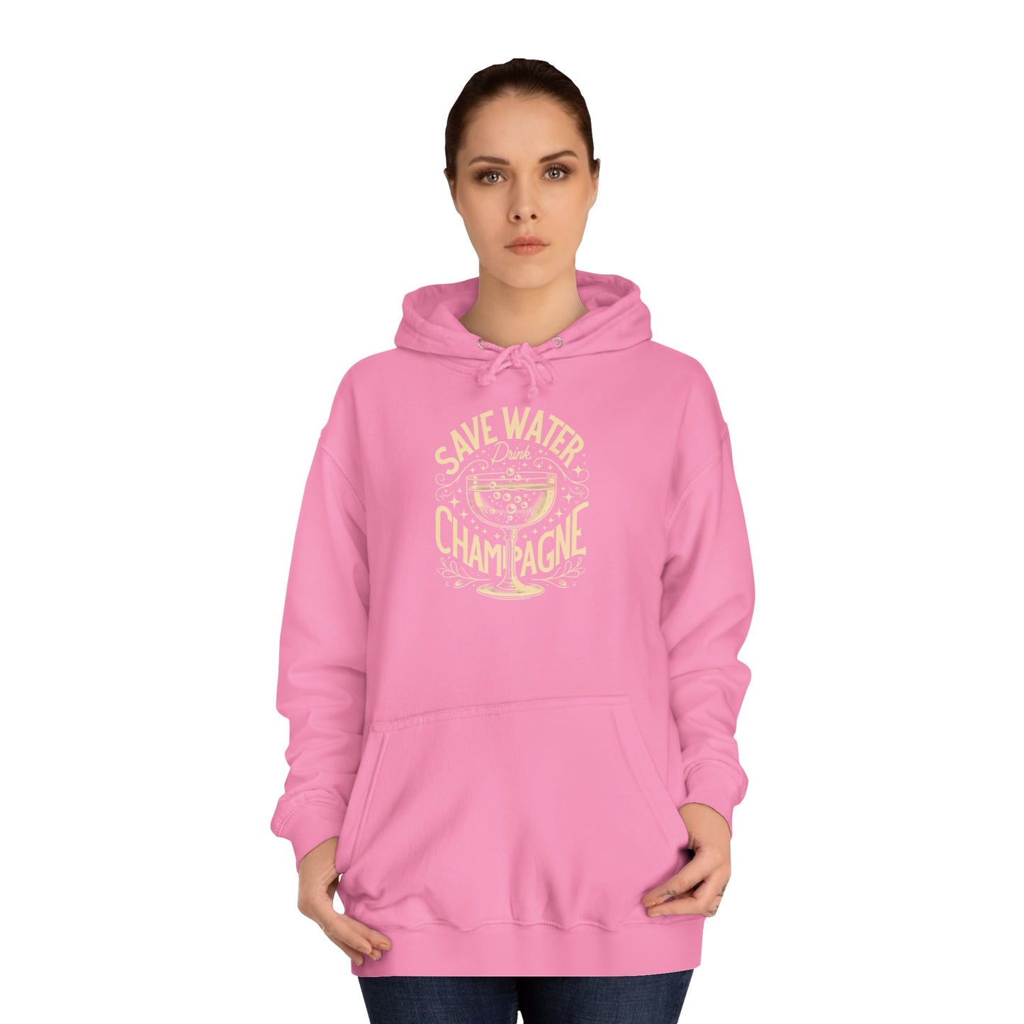 Unisex College Hoodie - Champagne Lover