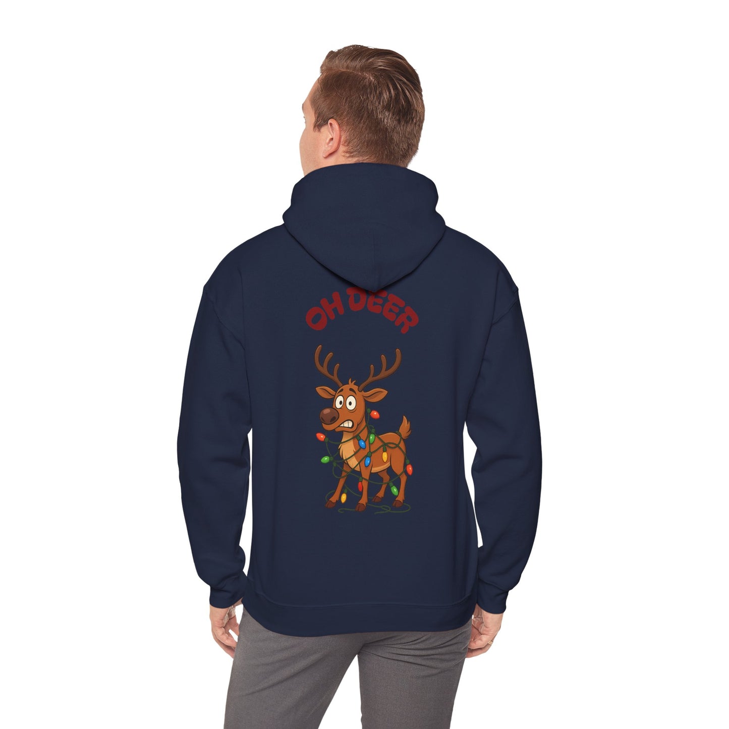 Hus41 Unisex Sweatshirt Hoodie - OH DEER Jultröja