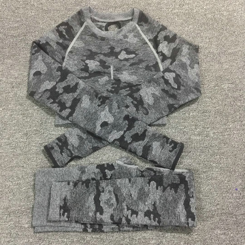 SET Camouflage Träningskläder