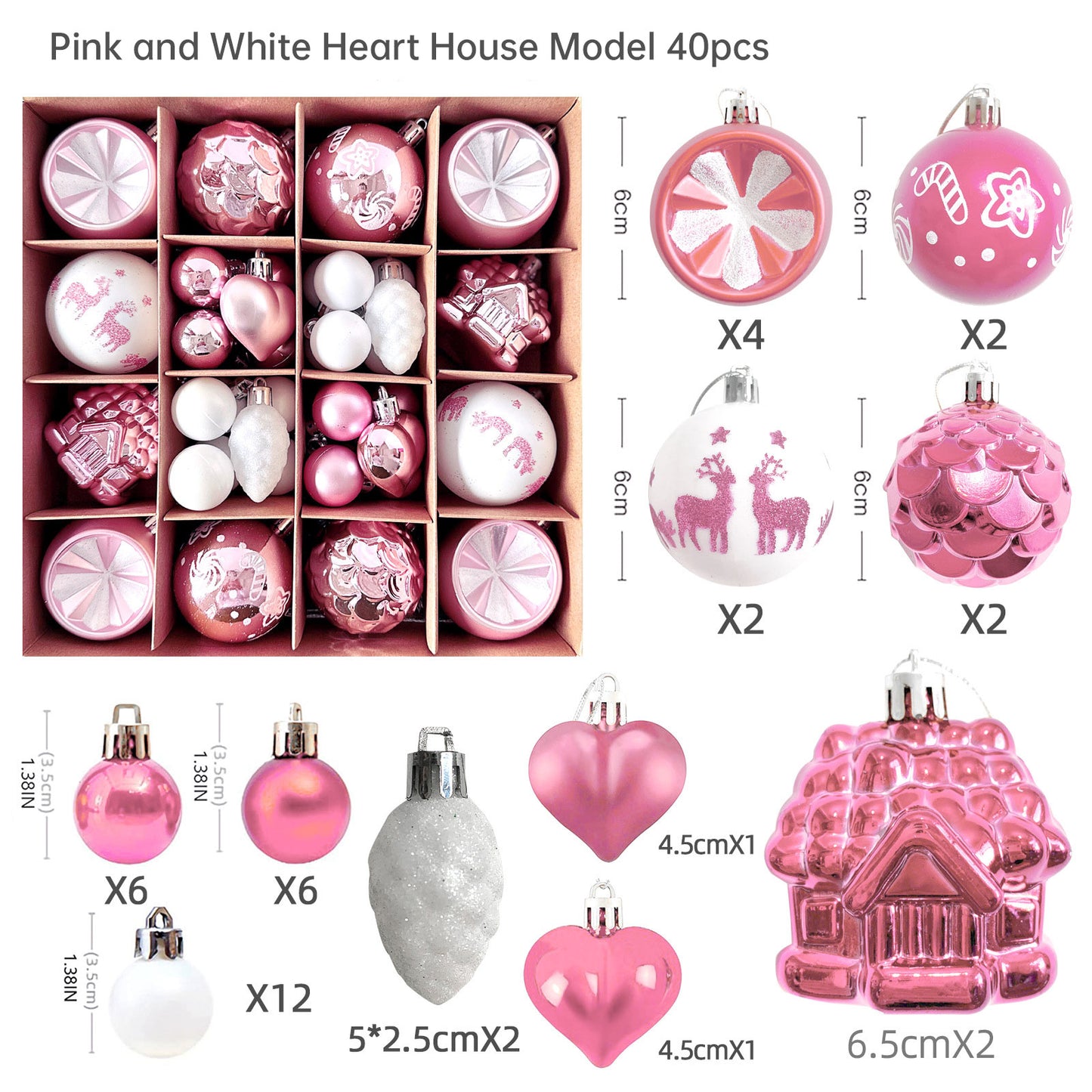 Christmas balls 40pcs