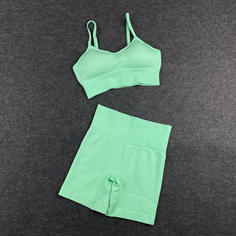 Seamless Yoga Set Träningsset