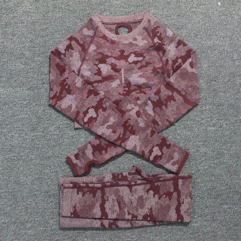 SET Camouflage Träningskläder