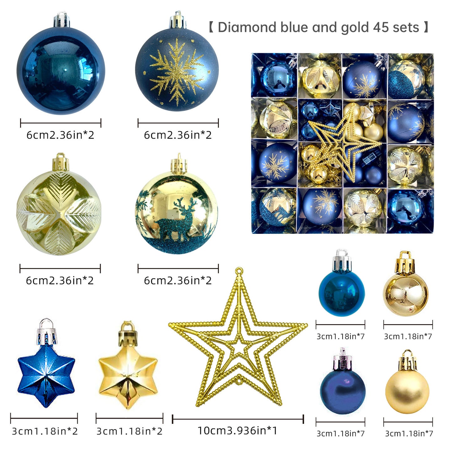 Christmas balls 40pcs
