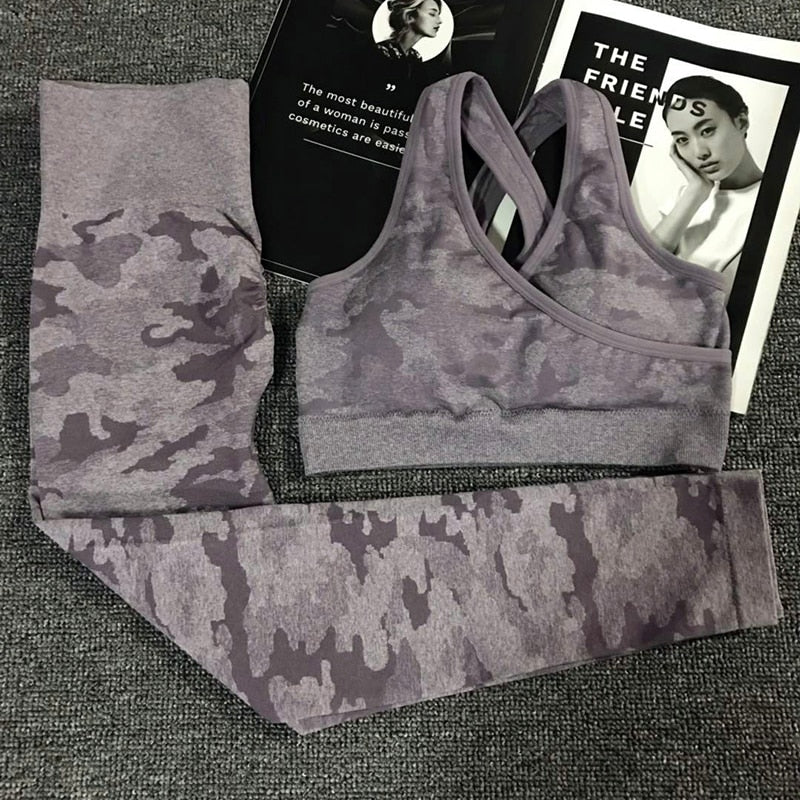 SET Camouflage Träningskläder