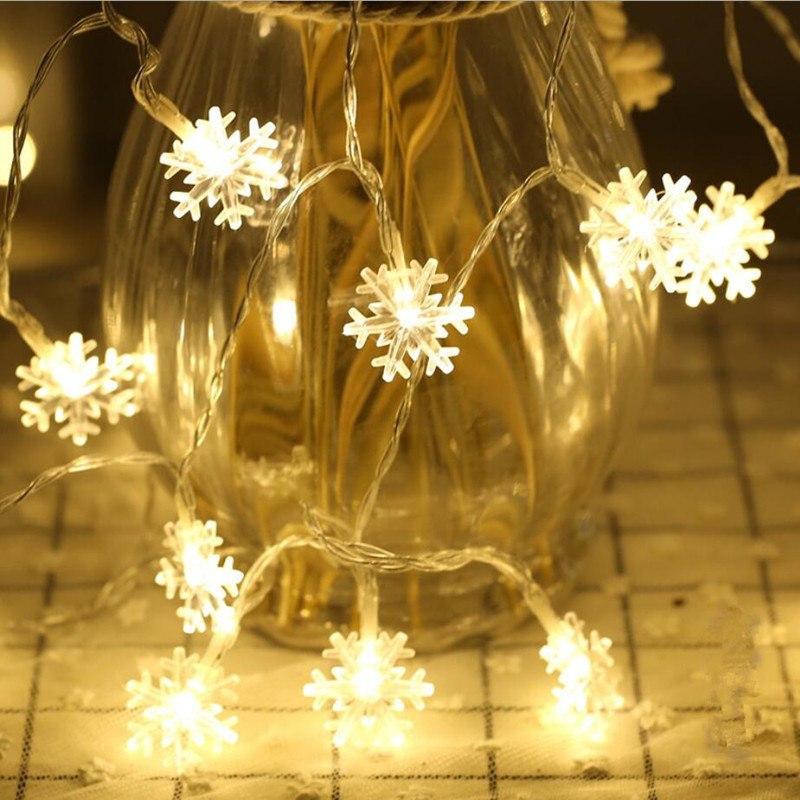 Snowflake light string