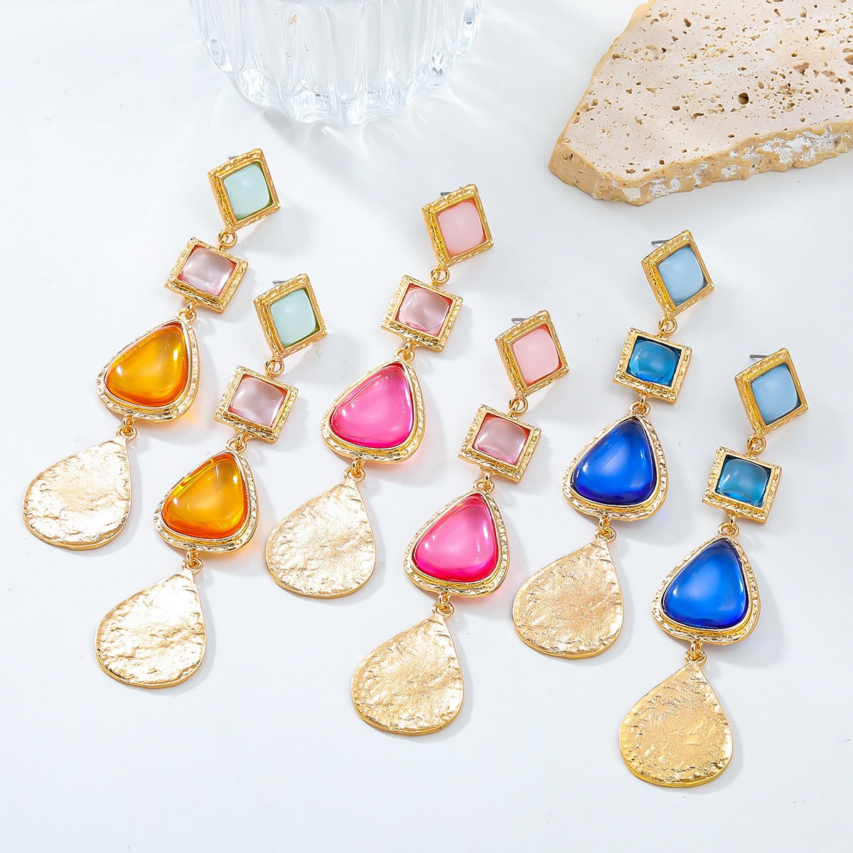 Water drop earrings