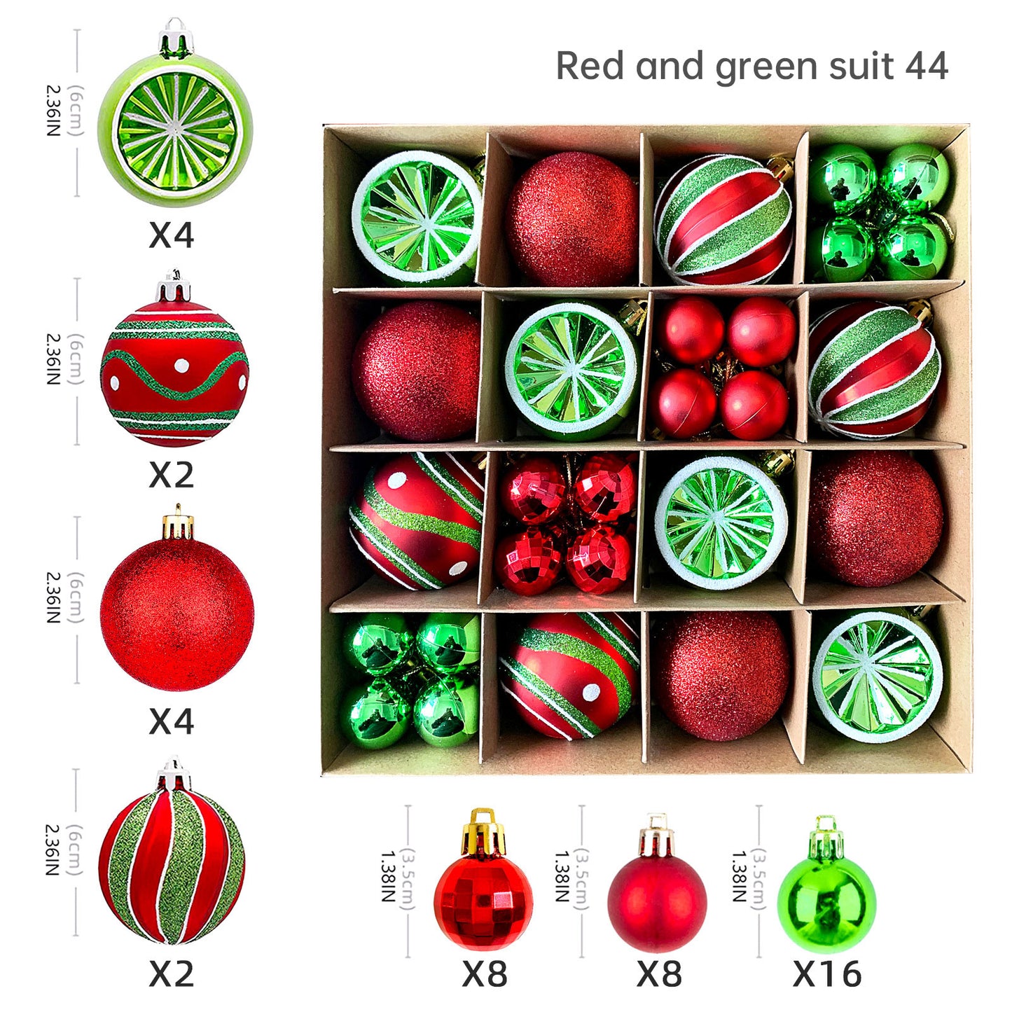 Christmas balls 40pcs