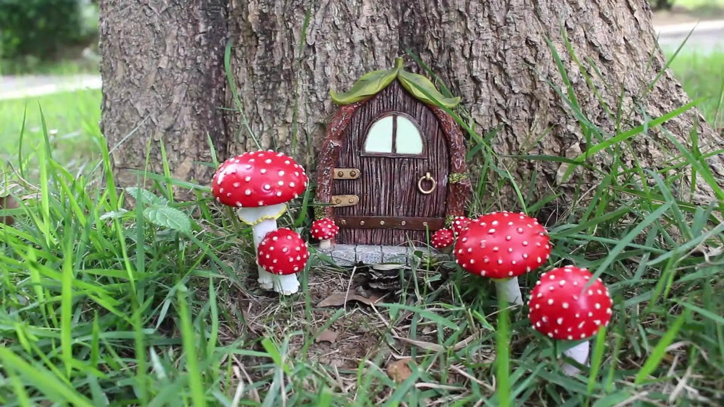 Mushroom Cabin Luminous Resin Crafts Courtyard - Villarudskogen