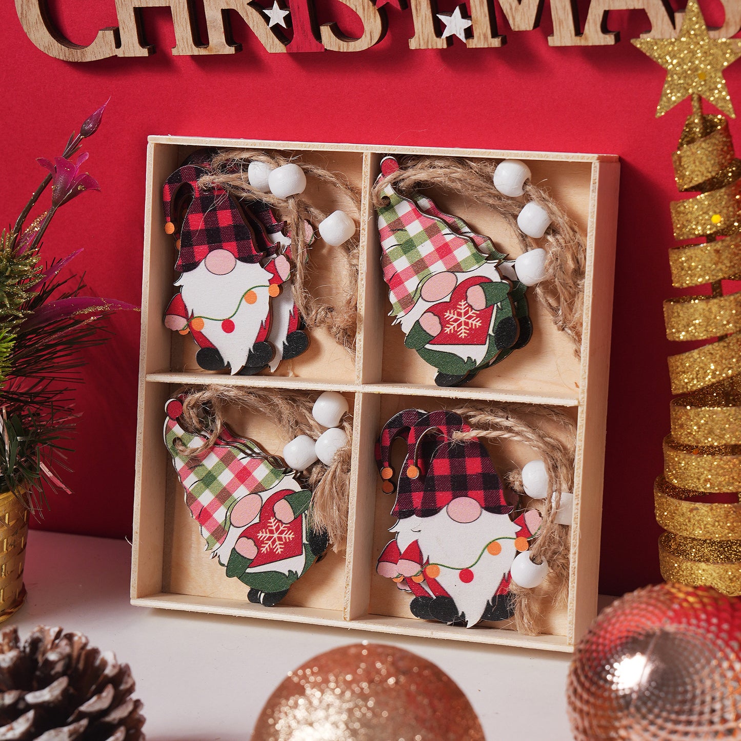 Hanging Christmas decorations 12pcs