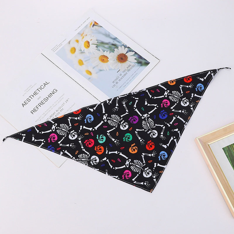 Pet Bandana för hund eller katt halloween
